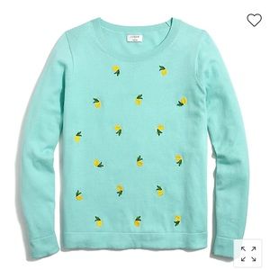 J. CREW Lemon Teddie Cotton Sweater